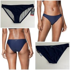 Speedo Hipster Bikini Swim Bottom Women's XL in Peacoat Navy Blue UPF 50 $42 NWT